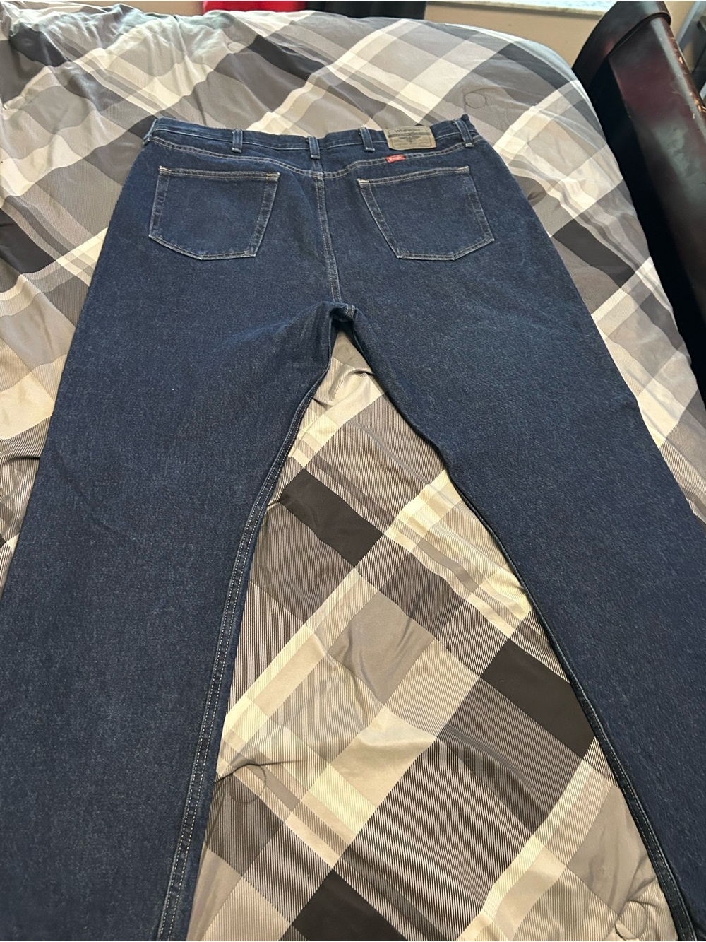 Wrangler Men's Dark Blue Slim Straight Jeans